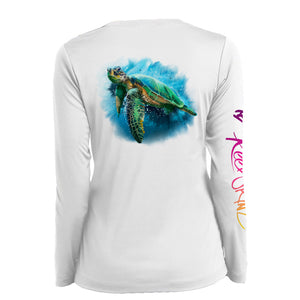 Ladies Underwater Turtle