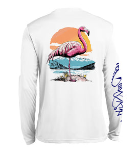 Mens Flamingo Sunset