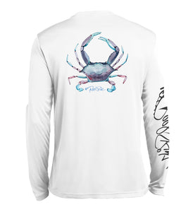 Blue Crab 3XL / Yellow / Mens Long Sleeve