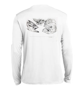 Flying Fish by Martin Cantrell XL / Soft Coral / Mens Long Sleeve